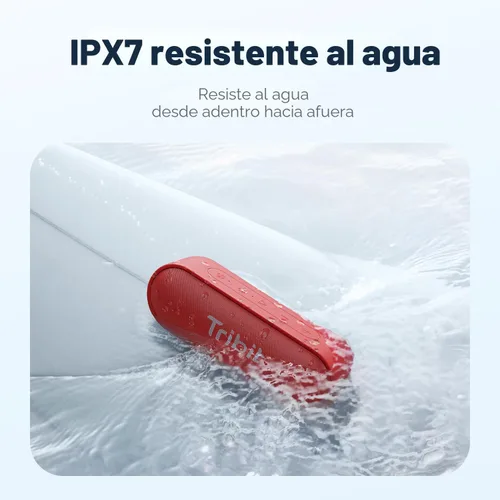 Miniatura 4 de Tribit XSound Go Altavoz Bluetooth portátil, 12 W altavoz inalámbrico con graves ricos, IPX7 impermeable, 24 horas de reproducción, alcance