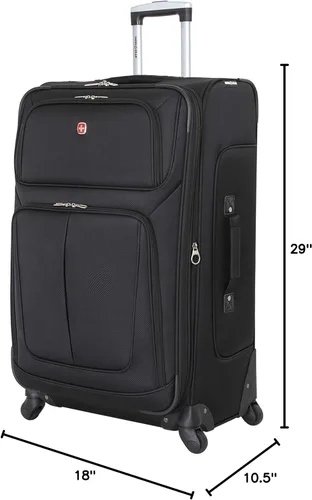 Miniatura 143 de SwissGear - Equipaje suave expandible Sion con ruedas, Negro