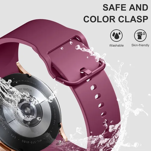 Miniatura 4 de Lerobo, 5 unidades de bandas compatibles con Galaxy Watch 7 6 5 4 Band 40mm 44mm/ Galaxy Watch 6 4 Classic Band 43mm 47mm 46mm 42mm/Watch 5 pro