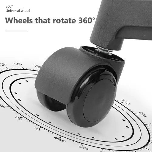 Miniatura 7 de OS MOTOR Silla de oficina en casa, silla de escritorio ergonómica de malla con respaldo medio con soporte lumbar, diseño giratorio ajustable, cómodo
