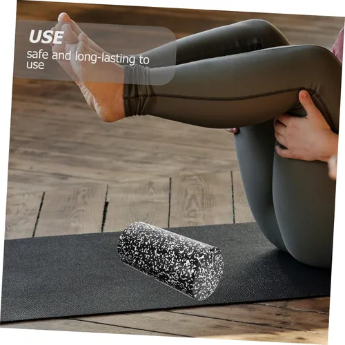 Miniatura 9 de Rodillo de yoga de espuma de alta densidad para masaje muscular, relajación, superficie antideslizante con diseño de ranura, equipo de fitness