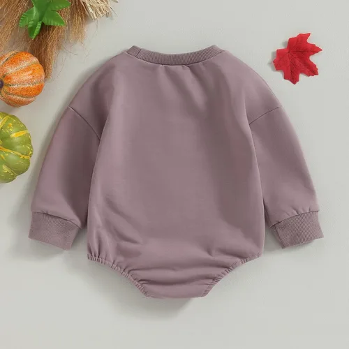 Miniatura 115 de Adobabirl Traje de Halloween para bebé, sudadera de fantasma, calabaza, mameluco, suéter de gran tamaño, lindo para otoño e invierno