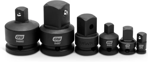 Miniatura 5 de GEARWRENCH - Juego de 6 adaptadores de impacto de 1/4", 3/8", 1/2", 3/4" 84928A-07 (Paquete de 12)