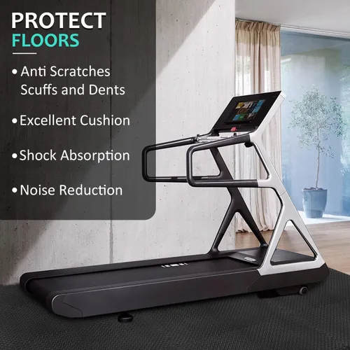 Miniatura 4 de BEAUTYOVO Tapete de ejercicio tipo rompecabezas con 12/24/48 baldosas de espuma entrelazadas para gimnasio, baldosas de espuma EVA de 24'' x 24