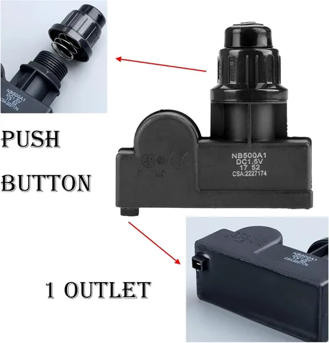 Miniatura 3 de Generador de chispas universal, 1 encendedor de botón de salida macho, repuesto de encendido de batería AA para Broil King, Broil-Mate, Sterling