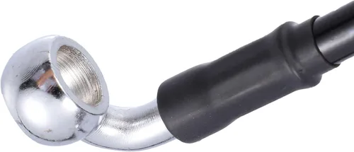 Miniatura 7 de X AUTOHAUX 31.5 in AN3 M10 Línea de freno hidráulico para coche, manguera de aceite, 28 ° 90 ° acero inoxidable para coche, motocicleta, motocross