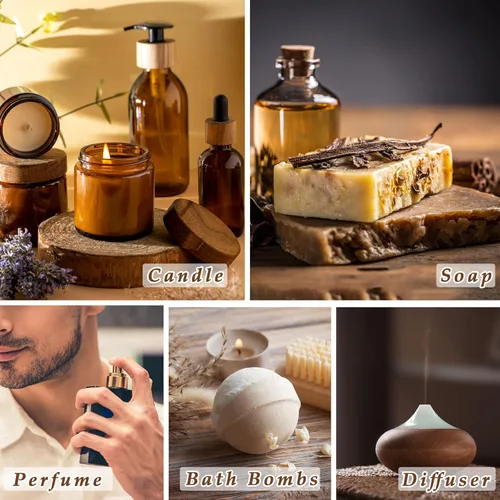 Miniatura 4 de Aceite aromático de tabaco negro, aceites esenciales ESSLUX para difusor, aroma para hacer jabón de velas, masaje perfumado de aromaterapia, perfume