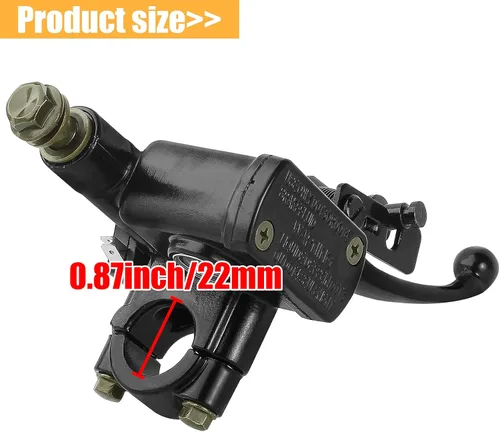 Miniatura 3 de Manillar derecho de 7/8 pulgadas, palanca de cilindro maestro de freno hidráulico para ATV Quad ciclomotor Pit Dirt Bike Niños motocicleta 50cc 70cc