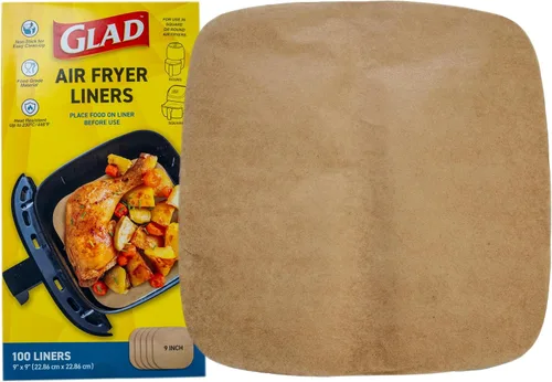 Miniatura 9 de Forros para freidora de aire Glad, antiadherentes y resistentes al calor, material de grado alimenticio, adecuados para freidoras de aire redondas
