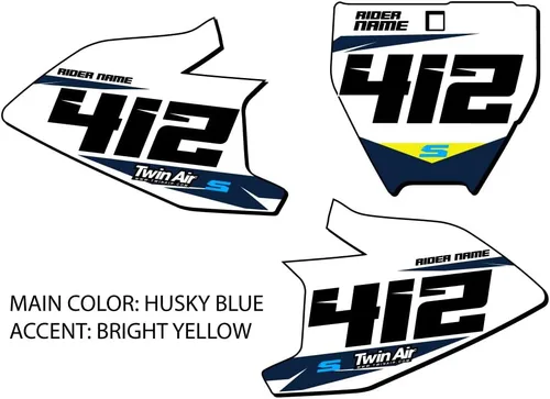 Miniatura 2 de 2017-2019 TC 50 SG64 Custom MX matrículas Senge Graphics Kit compatible con Husqvarna