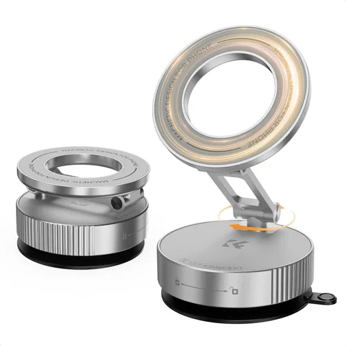 Miniatura 8 de K&F CONCEPT Soporte magnético para teléfono para automóvil, soporte magnético de vacío giratorio de 360° para tu coche/gimnasio/espejo/superficie