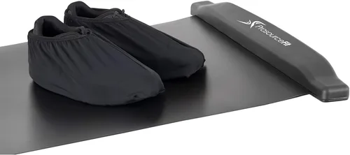 Miniatura 5 de ProsourceFit Slide Board Mat for Exercise 6’ with End Stops, Booties & Carrying Bag for Low-Impact Indoor Home Workouts and Sports Training