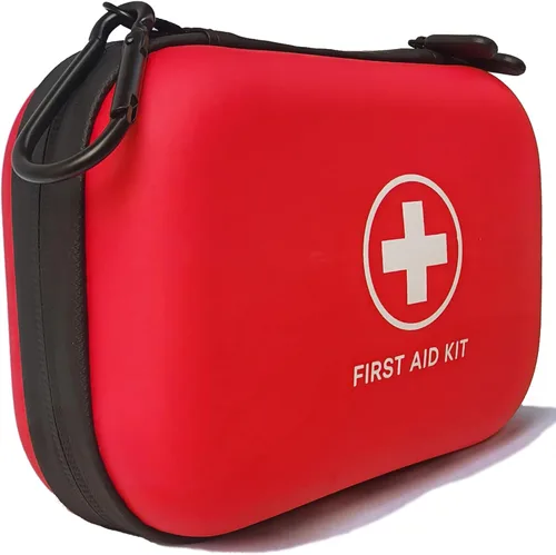 Miniatura 8 de Kit de primeros auxilios de 196 piezas de carcasa dura impermeable portátil kit médico para el hogar, camping, coches, senderismo, viajes, al aire