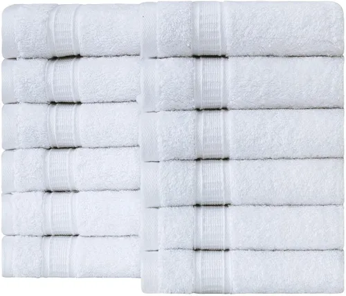 Miniatura 127 de LA HAMMAM - Paquete de 6 toallas de mano de 16 x 28 pulgadas de algodón turco para baño, cara, hotel, gimnasio y spa Extra suave al tacto, secado