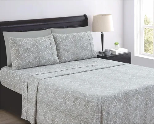 Miniatura 4 de SL EST. 1988 - Juego de sábanas tamaño Queen, ropa de cama de microfibra súper suave, diseño elegante e ideal para todas las estaciones, Queen, azul
