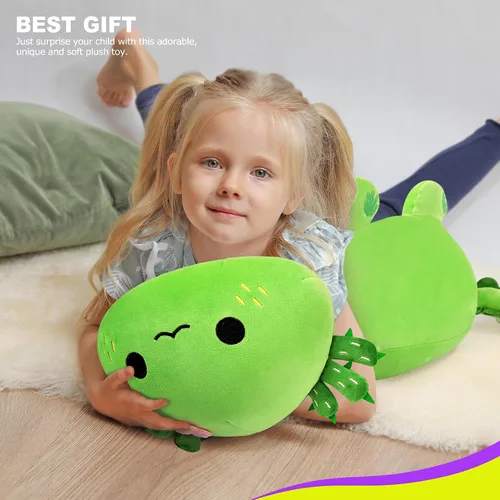 Miniatura 7 de Onsoyours Lindo Peluche de Axolotl, Suave Almohada de Peluche de Salamandra Animal de Peluche, Juguete de Peluche Kawaii para Niños