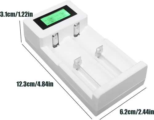 Miniatura 7 de Cargador de batería 18650, cargador universal inteligente para baterías recargables, Ni-MH, Ni-Cd, AA, AAA, Li-ion, IMR 10440, 14500, 16340