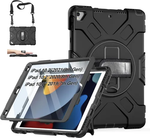 Miniatura 17 de Funda para iPad de 6ª/5ª generación de 9.7 pulgadas: Funda de TPU para iPad 9.7 (2018/2017) y iPad Air 2 de 9.7" con protector de pantalla - Soporte