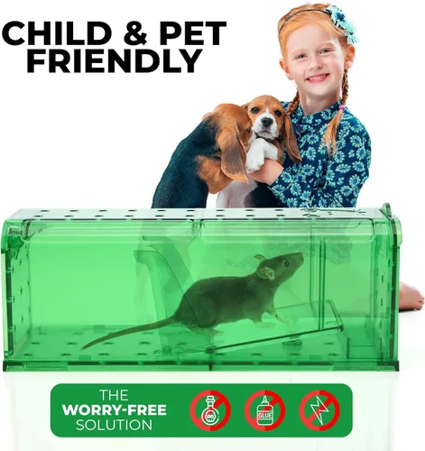 Miniatura 3 de Trampa Humana para Ratones Paquete de 2 - No Mata - Trampas para Ratones Vivos para Interiores para Uso Doméstico - Trampas Reutilizables