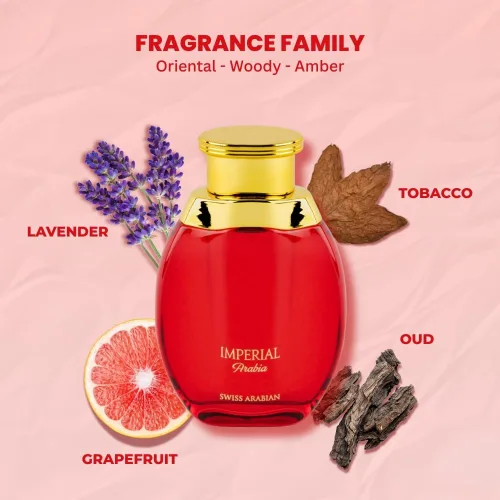 Miniatura 5 de Swiss Arabian Imperial Arabia – Productos de lujo de Dubai – Fragancia personal EDP en aerosol de larga duración y adictiva, aroma seductor