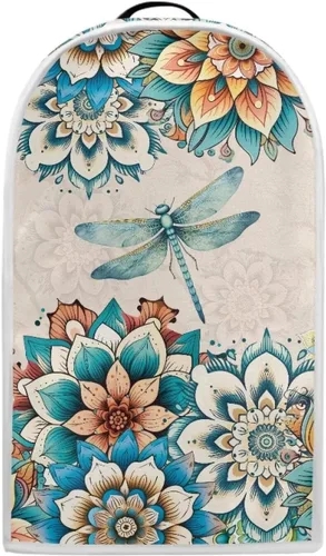 DISNIMO Funda acolchada para licuadora de libélula floral bohemia para cocina, cubierta antipolvo, para batidora de pie o cafetera, cubierta