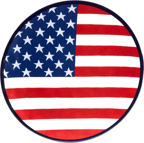 Miniatura 2 de Certified International Stars & Stripes - Plato de melamina de 11 pulgadas, juego de 6