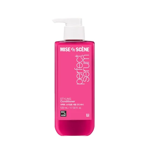Miniatura 14 de Mise En Scene Perfect Serum Magic Straight Shampoo Anti-Frizz, protector del calor, efecto alisador de cabello, champú coreano para control
