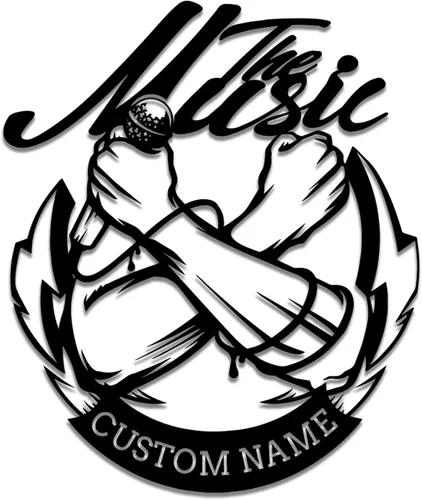 Miniatura 12 de Micrófono personalizado para decoración de pared de metal, grabación de decoración de habitación del hogar, auriculares y micrófonos personalizados