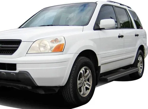 Miniatura 6 de HD Ridez Estribo de acero inoxidable de 5 pulgadas, color negro, compatible con Honda Pilot 2003-2008 y Acura MDX 02-06 (barras laterales laterales)