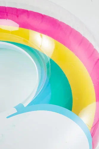 Miniatura 4 de BigMouth Inc. Tubo flotante inflable de más de 5 pies de ancho, anillo de natación, decoración de fiesta de piscina de verano al aire libre