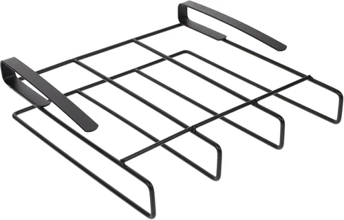 BESTonZON Soporte para tapas de ollas, organizador de puerta de gabinete, soporte para tabla de cortar, estante sobre la puerta del gabinete,