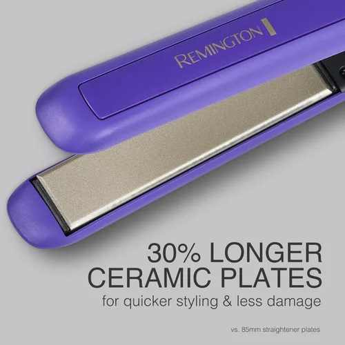 Miniatura 4 de Remington Plancha plana de 1 pulgada, alisador de pelo con tecnología antiestática, calentamiento de 30 segundos y apagado automático de 60 minutos