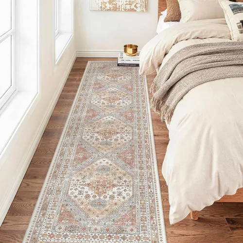 Miniatura 58 de zesthome Alfombra antideslizante para pasillos - Alfombra de pasillo 2x8 para dormitorio, alfombra lavable con respaldo de goma, alfombra suave