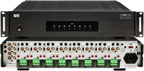 Miniatura 12 de OSD Audio Nero Max12: Amplificador de 6 zonas y 6 fuentes, potencia de 80W, control de audio multisala, integración de aplicaciones para iOS y 12