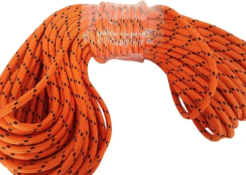 Miniatura 2 de Cuerda de aparejo de arborista de poliéster de doble trenza de 1/2 pulgada x 200 pies, resistente, resistente a los rayos UV, cuerda de buey azul
