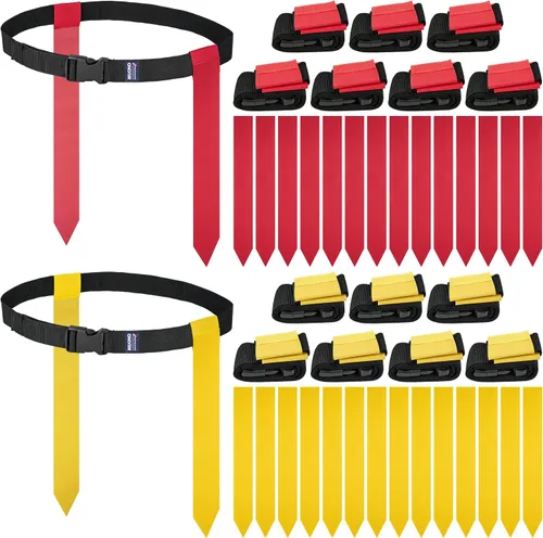 Miniatura 8 de Cinturones de fútbol con bandera, set de fútbol con bandera para adultos, niños y jóvenes, banderas de fútbol para entrenamiento y competición