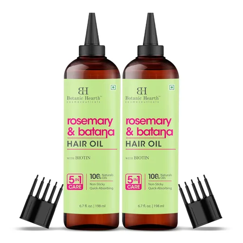 Miniatura 27 de Botanic Hearth Aceite de biotina para el crecimiento del cabello y aceites de tratamiento capilar Tratamiento fortalecedor seco, encrespado