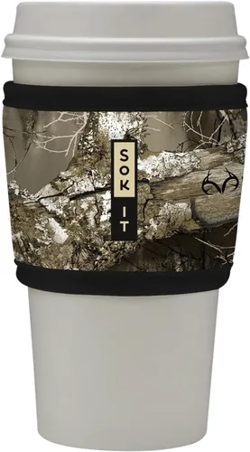Miniatura 198 de Sok It HotSok Coffee & Tea - Funda de neopreno con aislamiento reutilizable (floral abstracto)