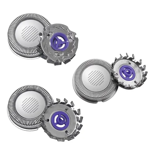 Paquete de 3 cabezales de repuesto para Norelco Philips HQ3, HQ4, HQ55, HQ56 6948XL, 6947XL, 6945XL, 6940LC, 6900LC, 6863XL, 6856XL, 6854XL, 6853XL