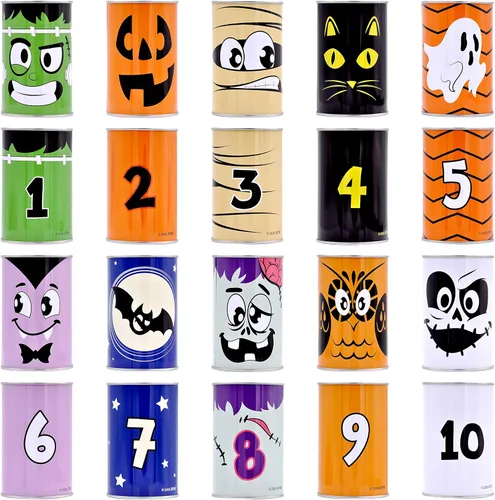 Miniatura 3 de JOYIN Juego de 13 piezas de Halloween para carnaval para lanzar bolsas de frijoles para niños y adultos, decoración de trucos o tratos, suministros