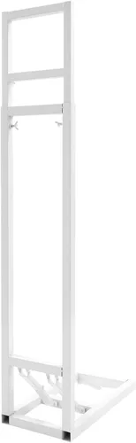 DYNAMI Soporte de telón de fondo cuadrado blanco para bodas, soporte de arco de metal con base plegable, altura ajustable (1-2m) Soporte rectangular
