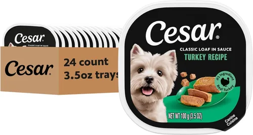 Miniatura 14 de Cesar - Comida húmeda clásica para perros en salsa con receta de cordero, bandejas fáciles de pelar de 3.5 onzas, 24