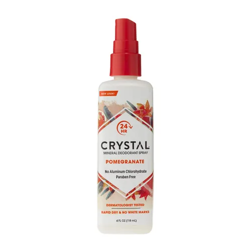 Desodorante para el cuerpo en aerosol Crystal, sin perfume (4 fl oz)