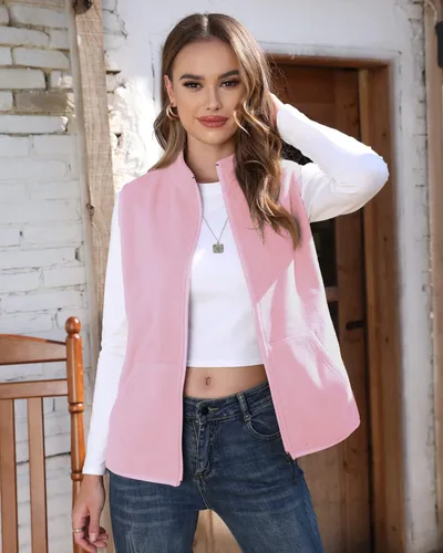 Miniatura 2 de Xeoxarel Chaleco de forro polar para mujer con 6 bolsillos (XS-2XL)