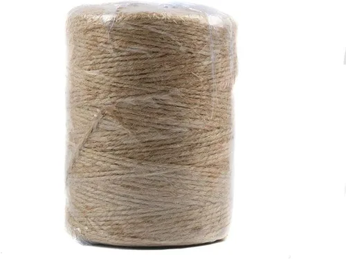 Miniatura 7 de Cuerda de yute natural de 328 yardas, cuerda de yute de 2 capas, cuerda de cáñamo de arpillera de 0.059 pulgadas para embalaje de bricolaje