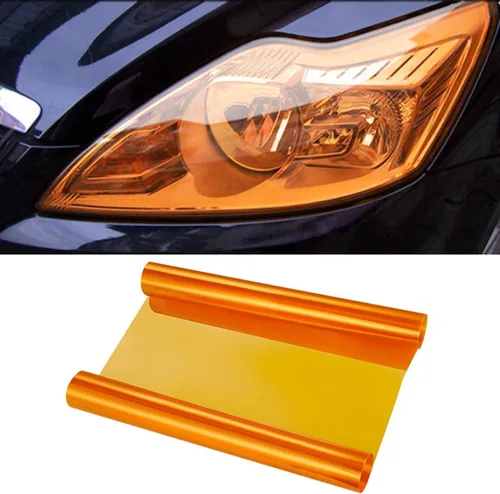 Miniatura 9 de Película de tinte autoadhesiva para luces de automóvil de 11.88×48 pulgadas, película de tinte para luz de freno, faro, luz trasera, luz antiniebla