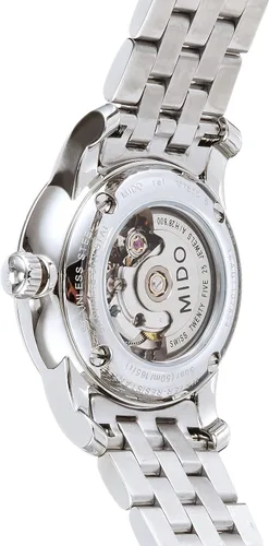 Miniatura 4 de Mido MIDO-M76004261 Baroncelli Reloj suizo automático plateado para mujer, Blanco