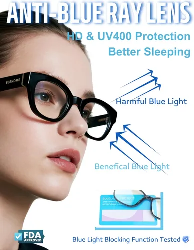 Miniatura 5 de Overzied - Gafas cuadradas de luz azul para mujer y hombre, antideslumbrante, reducen la fatiga ocular para juegos, computadora, pantalla