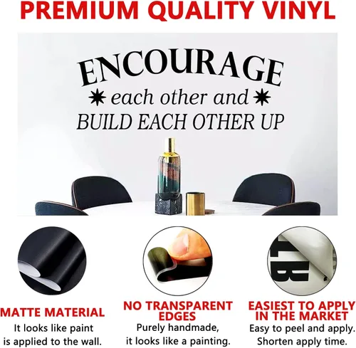 Miniatura 2 de AnFigure Calcomanías de pared de oficina, calcomanías inspiradoras de pared, citas motivacionales de trabajo en equipo, mujeres, éxito, aula, No