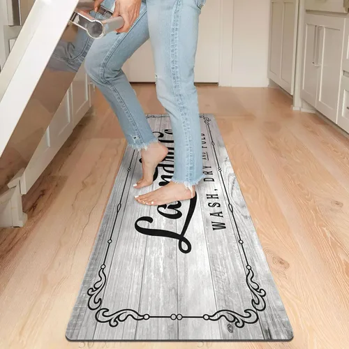 Miniatura 3 de KOZYFLY Alfombra Pasillo para Cuarto de Lavado 20"x60" Alfombras de Cocina Antideslizantes Lavables Tapete para Cuarto de Lavado Alfombra Pasillo